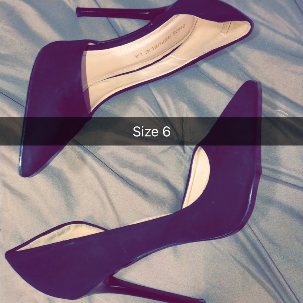 Pointy Black Heels